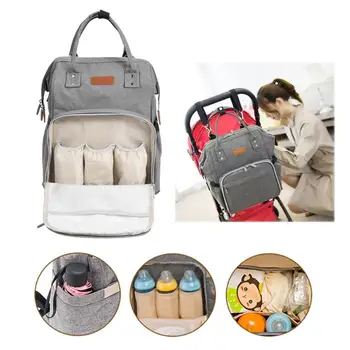 

Multi-functional Mommy Bag Fashion Maternity Backpack Large Capacity Baby Diaper Travel Bag Baby Stroller Nappy Bag for Mom Dad