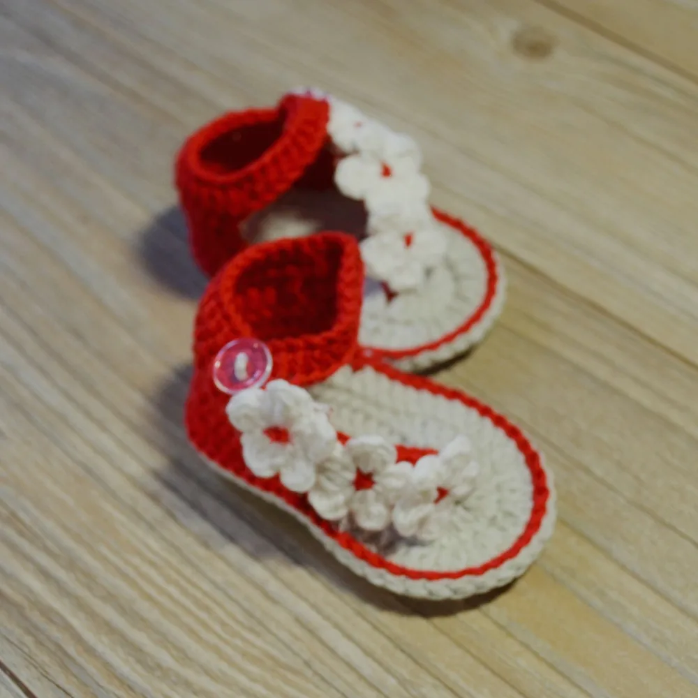 knit baby sandals