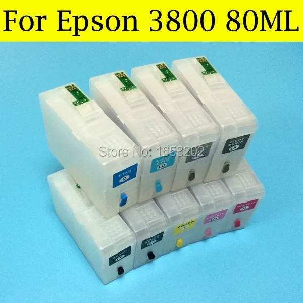 

80ML ink cartridge for epson 3800 cartridge T5801-T5809 for Epson printer 3800