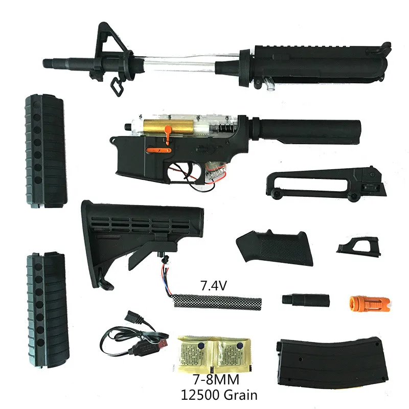 

Nylon AKM 47 Replica V2 Gear Box ACR J10 M4A1-J9 JM J9 Gel Blaster Electronic Water Gel Ball Gun WIth SEMI/Auto Function