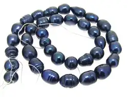 Цвет: черный, синий Цвет Райс Loose жемчуга, 8-9 мм Жемчуг культивированный Jewellery модные женские ювелирные изделия DIY, Бесплатная доставка
