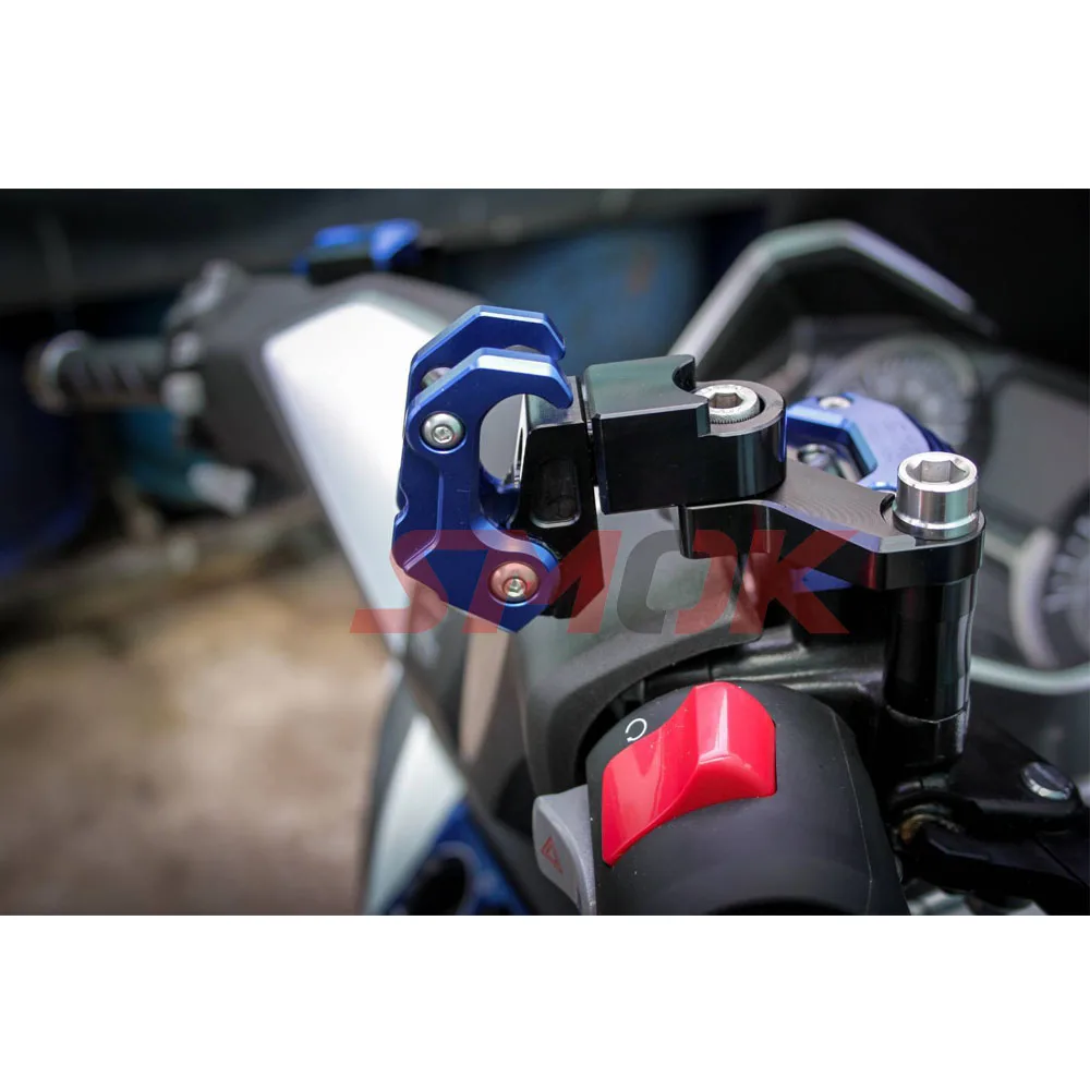 SMOK Motorcycle Accessories CNC Aluminum Alloy Folding Hanger Hook For Honda All New Forza 300 2018 (5)