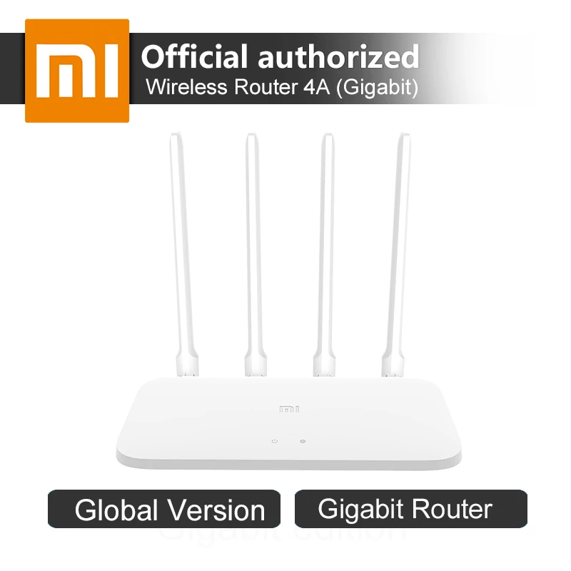 

Original Global Version Xiaomi Router 4A Gigabit Edition 128MB DDR3 2.4GHz 5GHz Dual Band 1167Mbps Wifi Router WiFi Extender