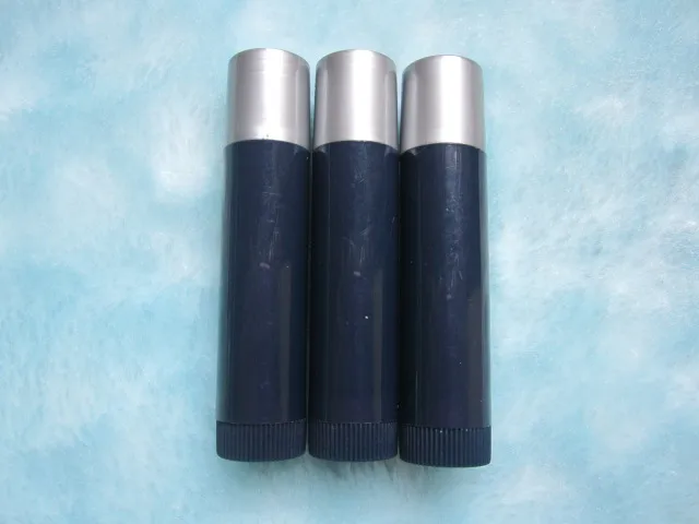 5ML Empty Lipstick Tube Ink Blue+Silvery Plastic Cosmetic Container Lip Gloss Hose Blam Sub-bottling Flat Angle 100PCS/LOT | Красота и