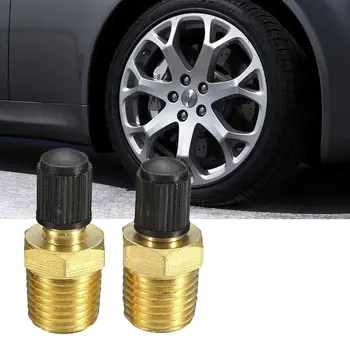 

2pcs 1/4" Male NPT MPT Standard Thread Brass Double-headed Valve Tire Tyre Air Compressor Tank Fill Valves For Dunlop Valve