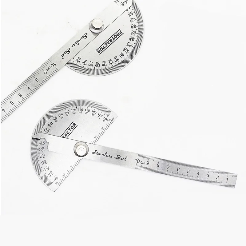 DIY utility protractor angle ruler stainless steel woodworking tool protractor for measuring