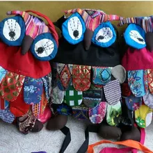 Лучшее качество, 40 шт., гарантия, мода, новая ручная сумка с совой/ручной работы, Сумка с совой/Детский рюкзак, ранец