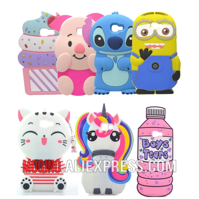 

For Samsung J7 Prime Case Stitch Unicorn Pocket Cat Cover Cases For Samsung Galaxy J7 Prime/On7 2016
