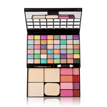 48 Color Makeup Palette Eye Shadow+Lip Gloss+powder+blusher+mirror Puff Cosmetic Face Facial Care Cream Contouring Makeup Set
