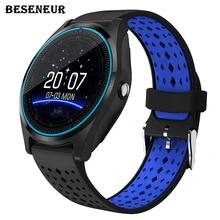 Новинка 2017 года Смарт-часы V9 с Камера Bluetooth наручные часы SIM карты SmartWatch для телефона Android Беспроводные устройства PK dz09 gt08 A1