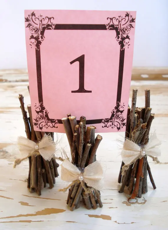 

Free Shipping Barn Wedding Name Place Card Holders Wooden Brunch Handmade Table Number Holders Rustic And Boho Inspired