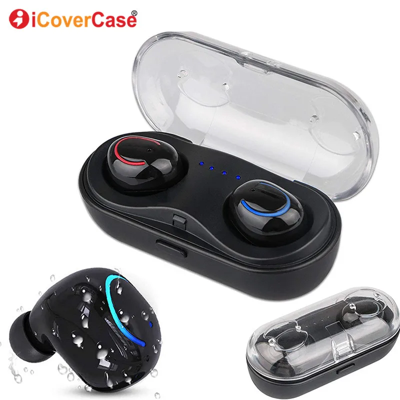 

Twins Earphone Bluetooth Headphone For Samsung Galaxy A5 A7 J4 J6 Plus 2018 Case Wireless Earbud Charge Power Bank Charging Box