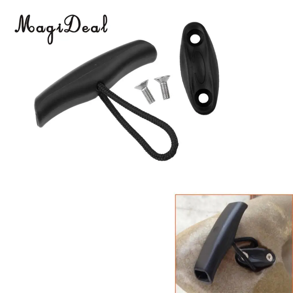 MagiDeal 10cm Durable Nylon Universal Canoe Kayak Inflatable Boat Toggle Carry Handle Pull Handle Grip w/ Cord Rope Replacement