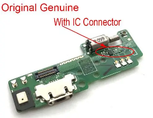 Для Sony Xperia E5 f3311 f3313 USB зарядный порт разъем зарядная плата вибромотор микрофон гибкий кабель - Цвет: Original With IC
