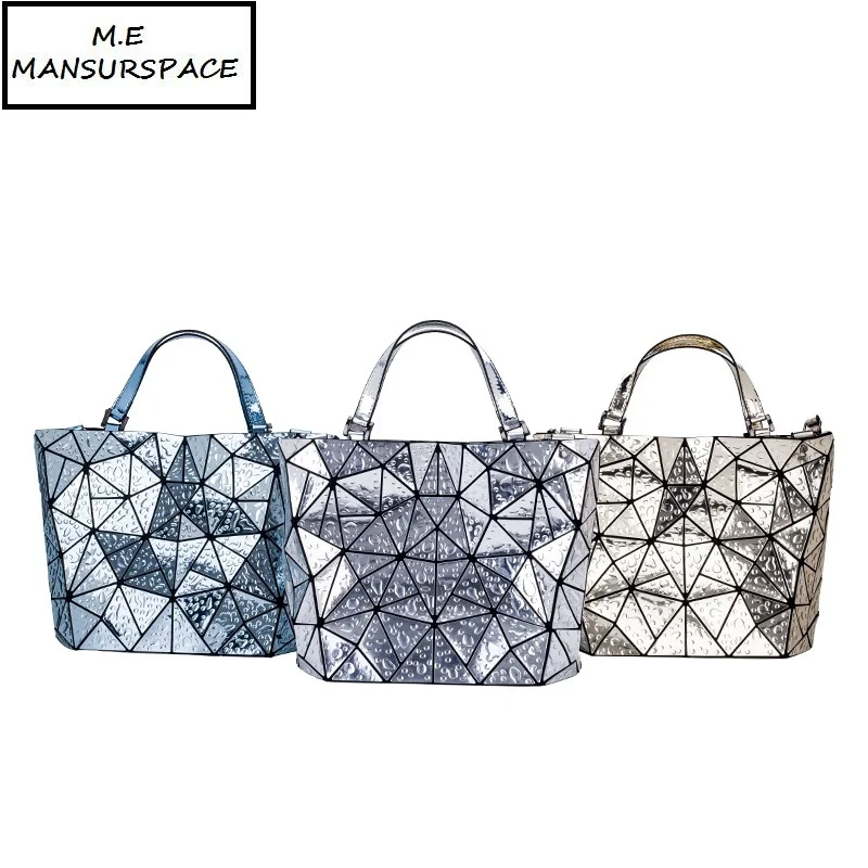 

MANSURSPACE luxury handbags women bags designer Latest styles unique mirror geometric laser bao bags ladies diamond bucket bag