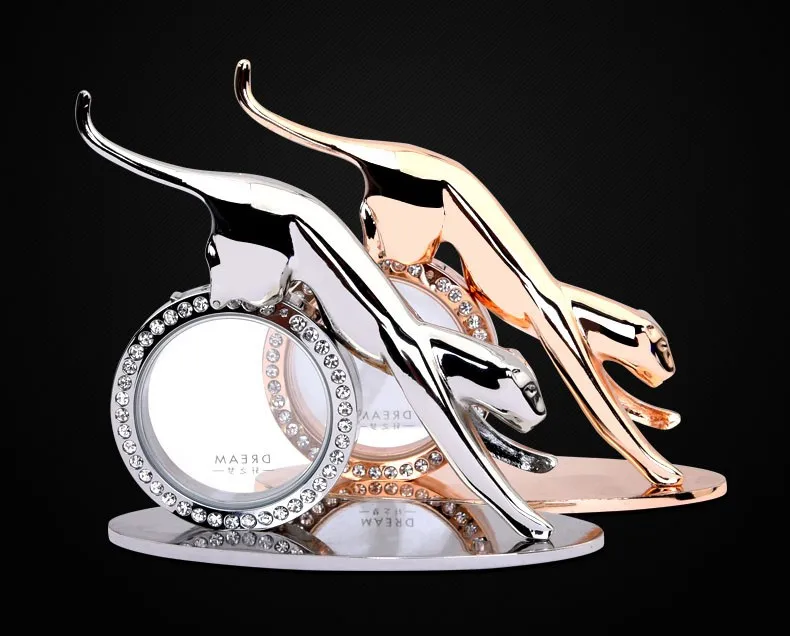 Simulation Animals Cheetah Car Perfume Ornaments For Car Creative Gold & Silver Golden Leopard Car Accessories Ornaments NO.3581