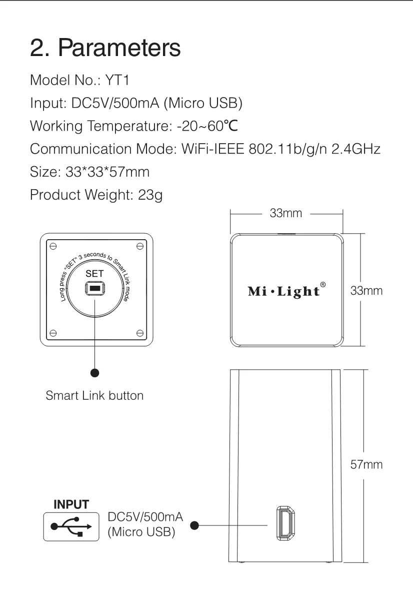 USB Led Wi-Fi беспроводной пульт дистанционного управления Управление Amazon Alexa Голосовое управление смартфон 4G GSM приложение Управление Совместимость Mi светильник 2,4 г RF продукт серии 5V