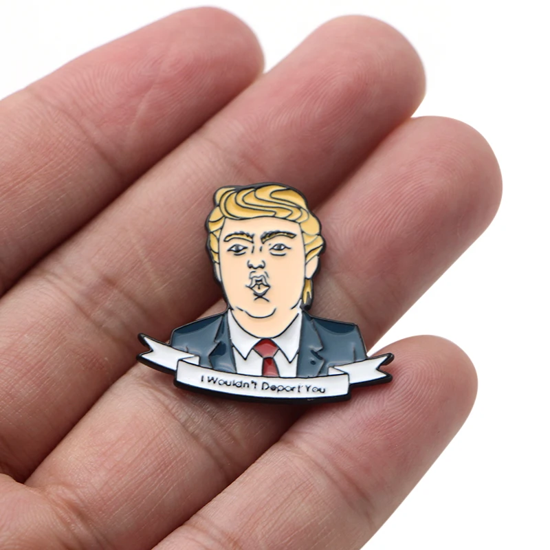 Homegaga Trump эмаль цинк булавка для металлические украшения для одежды подарок Ювелирная сумка рубашка шляпа рюкзак брошь со знаком отличия Значки для мужчин D1905