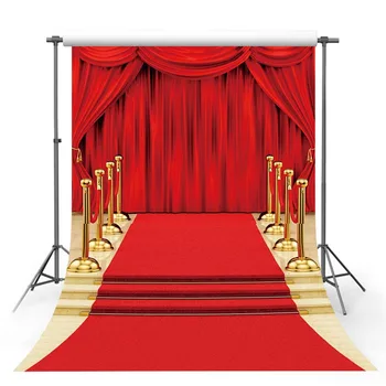 

Vinyl Photography Backdrop Step Star Red Carpet Center of Hollywood Adult Birthday Party Decor Backdrop Photo Studio