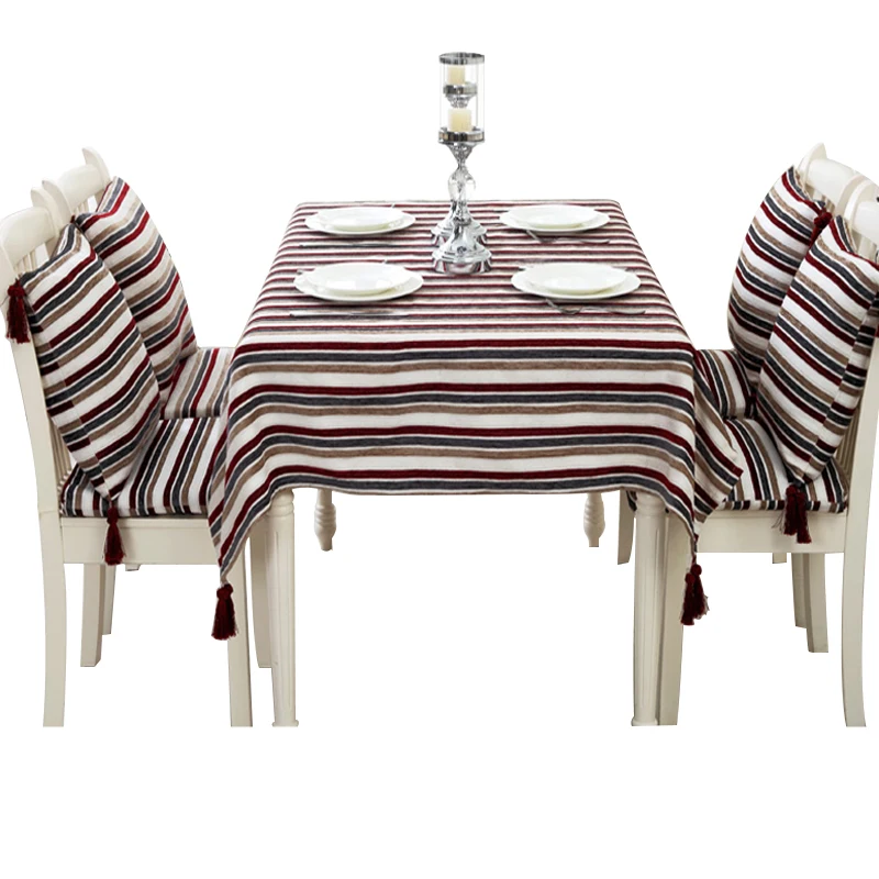 

130*180cm Stripe Tablecloth For Dining Room 1Piece Tea Table Cloth Cover Fashion Simple Tablecloths nappe de table rectangulaire
