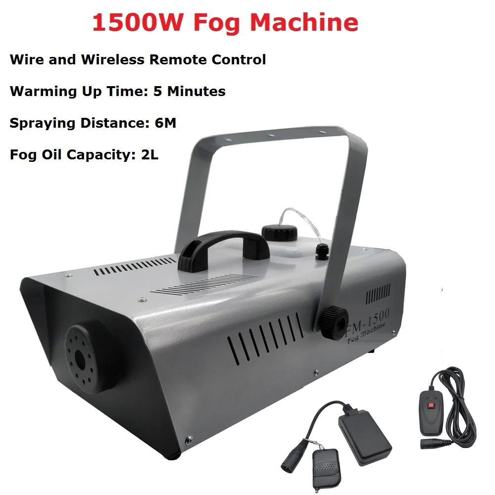 

1500W Fog Machine Stage Smoke Machine Professional Lighting Effect 1500W Fogger Perfect For Wedding Party Light Dj Equipments