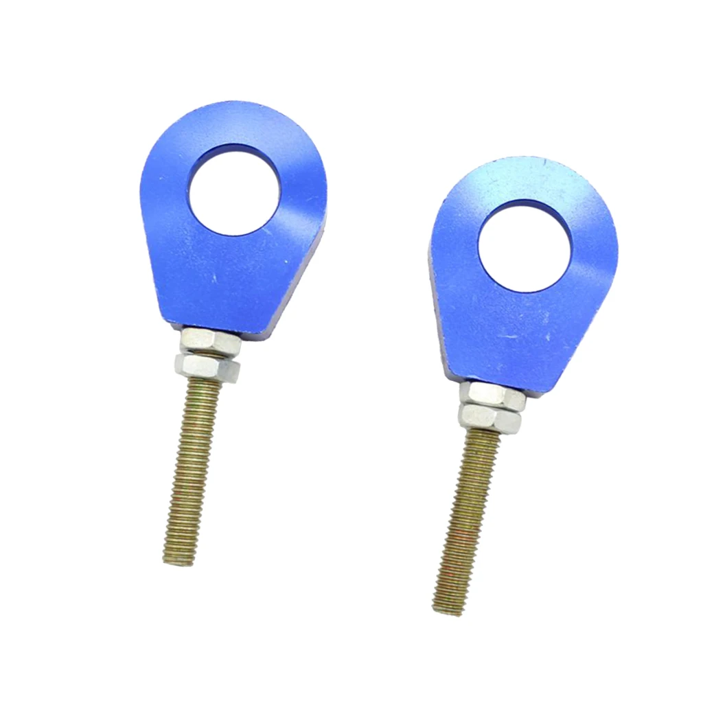 2Pcs 15mm Motorbike Chain Tensioner Adjuster for PIT PRO Trail Dirt Bike Blue 15mm Chain Adjuster Tensioner