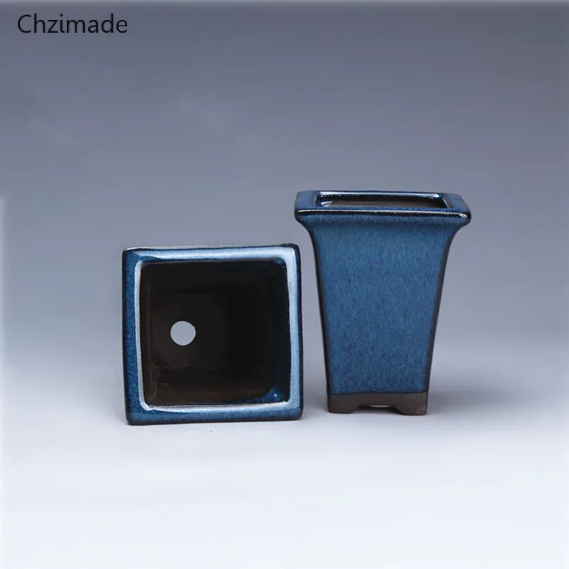 

Chzimade Ceramics Chinese Bonsai Flower Pot For Flower Plants Mini Plant Pot Planter Home Decoration