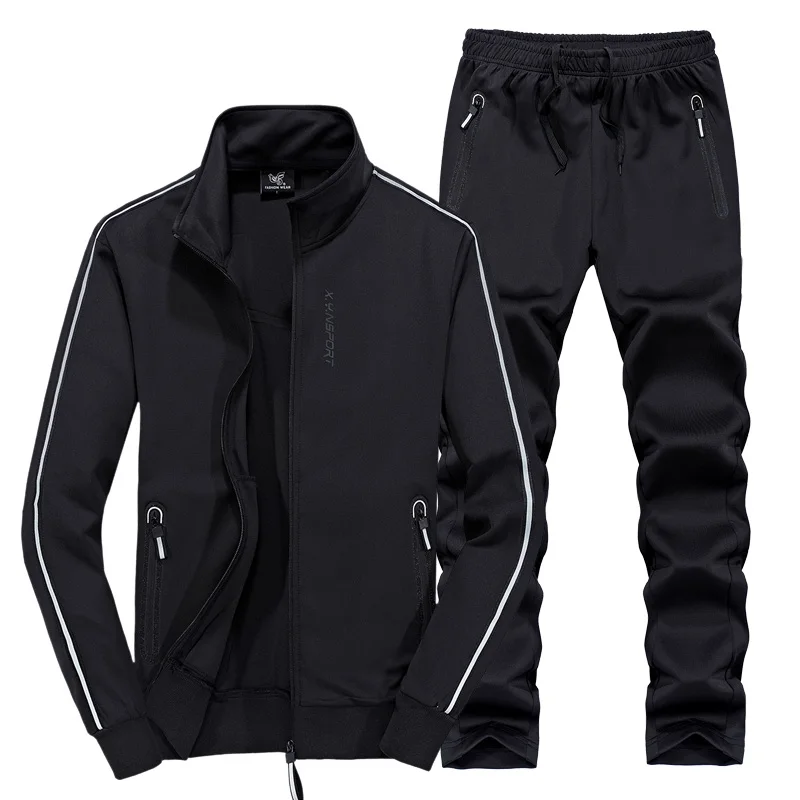 XIYOUNIAO Track Suit Men 6XL 7XL 8XL Winter Autumn Two Piece Clothing Set Brand Casual Tracksuit Sportswear Sweatsuit