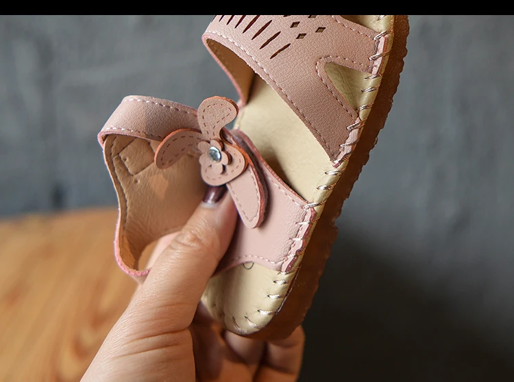 Bakkotie/2019 г. Новые летние модельные детские туфли мягкие повседневные сандалии с цветочным узором для маленьких девочек модные пляжные