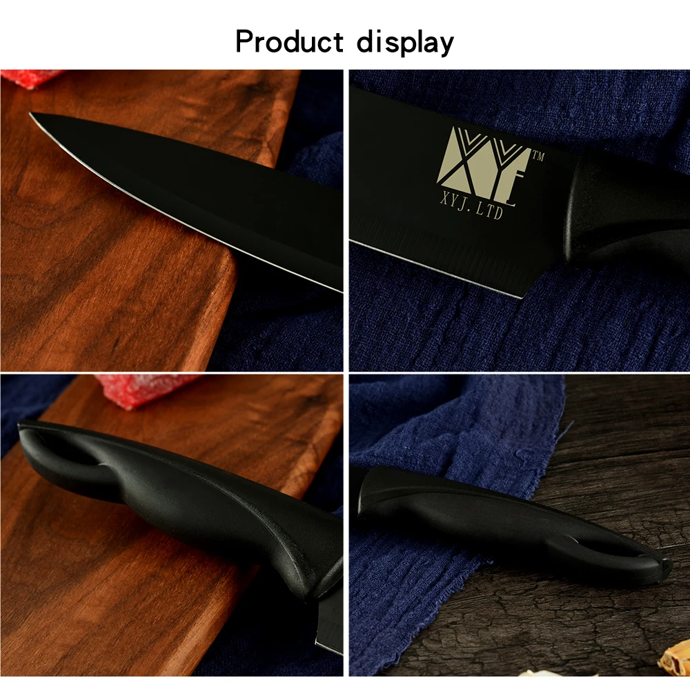 XYj нож из нержавеющей стали, кухонные ножи, нож для очистки овощей Santoku, нож для нарезки хлеба, ножи из нержавеющей стали, кухонные принадлежности, инструменты