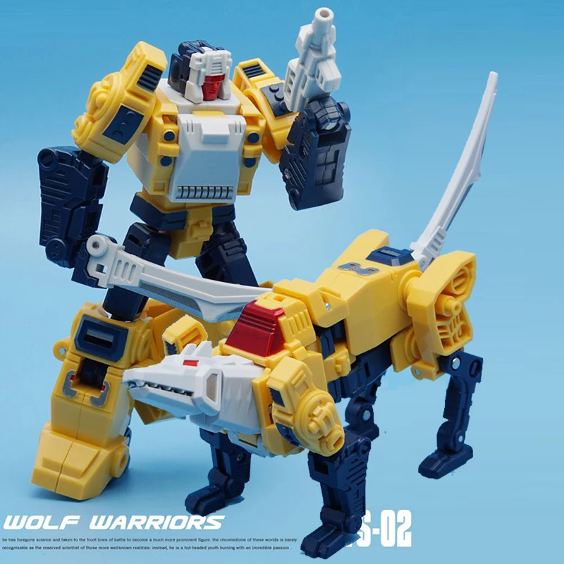

MFT Transformation Weirdwolf VS-02 VS02 G1 Headmasters HEAD WERRIOR Pocket War Series Wolf Mode Action Figure Robot Toys