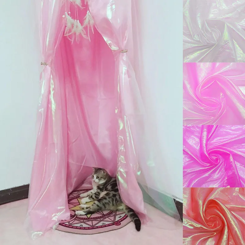 

150cm Width Tulle Roll Organza Sheer Gauze FabricMosquito Nets Veil Craft Wedding Arches Party Decoration Skirts Apparel Sewing