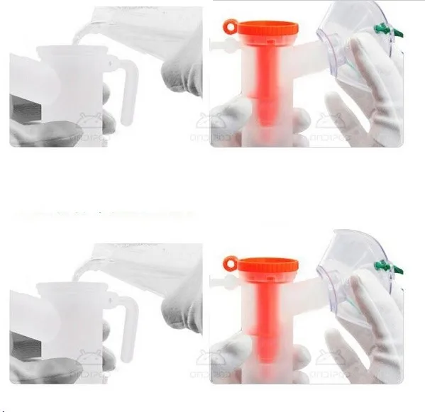 nebulizer cup, детский Ингалятор, маска для лица, компрессор, nebulizer, регулируемый боковый распылитель, Набор чашек для распыления