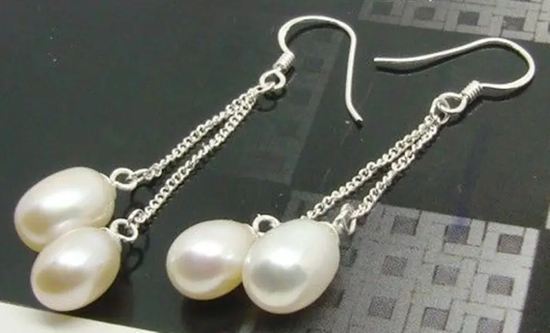 

Hot sell Noble- Wholesale price 16new ^^^^AAA+++ drop lavender pink akoya dangle pearl earring 925 silver