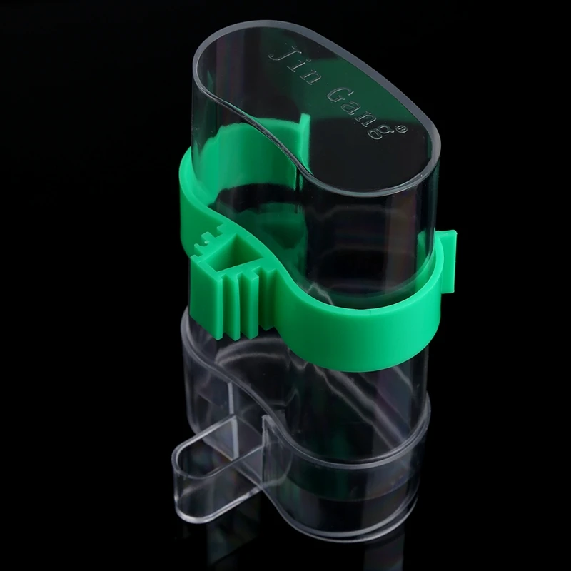 

Pet Bird Drinker Food Feeder Waterer Clip For Aviary Cage Parrot Budgie Lovebird Feeder Bird Feeding Supplies C42