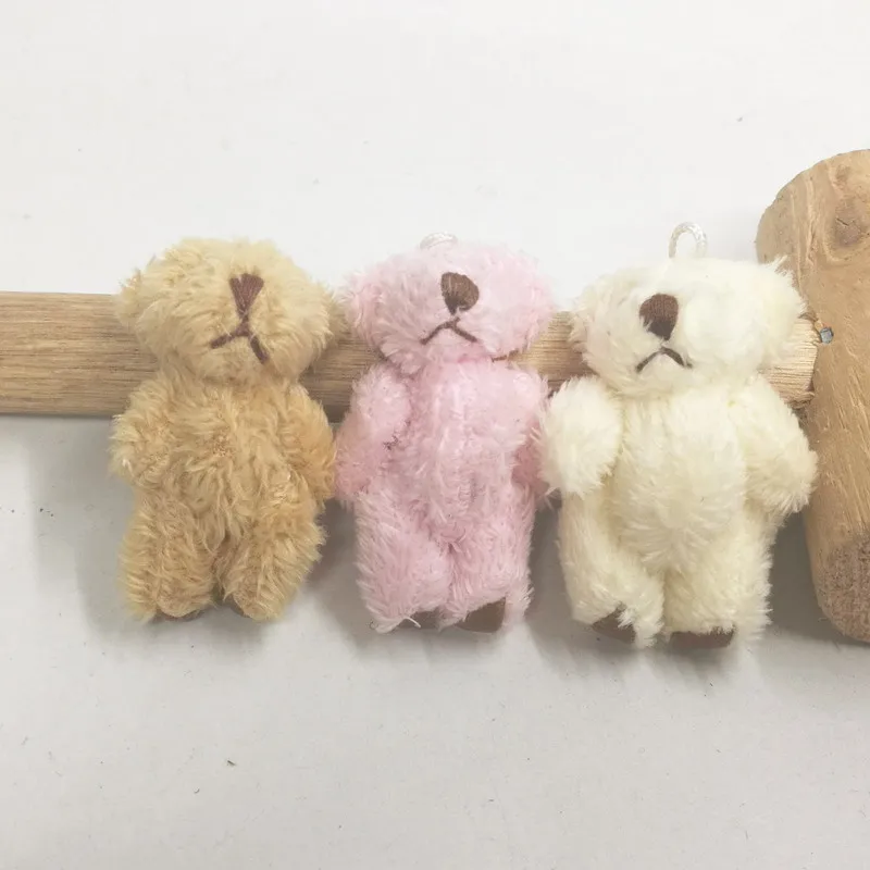 4.5cm plush bear with leather foot 4