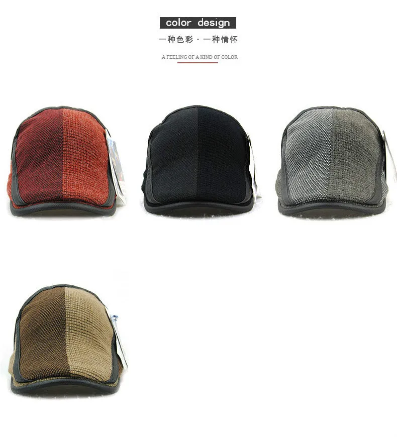 [JAMONT] брендовые зимние шапки для мужчин, береты, кепки, теплые лоскутные мужские шапки, вязаные козырьки, зимняя шапка, английский стиль, Gorras