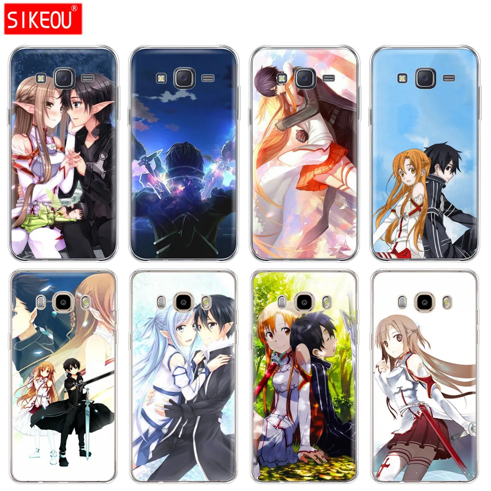 SIKEOU Sword Art Online SAO Japanese Anime silicone cover phone case for Samsung Galaxy J1 J2 J3 J5 J7 MINI 2016 2015 prime | Мобильные