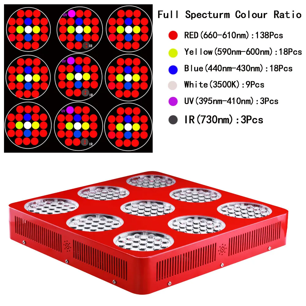 Светодиодный светать полный спектр 1890 Вт для комнатных растений расти палатку Фито лампа для растения парниковые growbox для выращивания