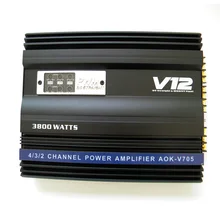 Я Key купить супер Мощность 3800 Вт 12 В MOSFET автомобильный Усилители домашние полный спектр 4-способ 4 канала сабвуфер Усилители Динамик Booster черный