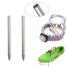 2 шт 550 Паракорд Fids для шнуровки для сшивания Ткачество иглы из нержавеющей стали работает для шнурков струны Paracord 78 мм