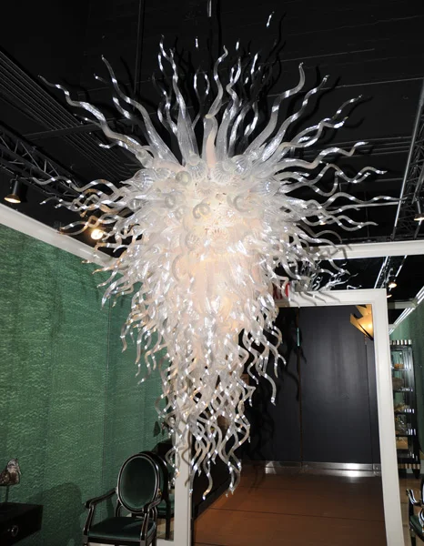New House Decor White Chihuly Art Chandelier Glassblowing Chandeliers with LED Light New House Decor White Chihuly Art Chandelier Glassblowing Chandeliers with LED Light