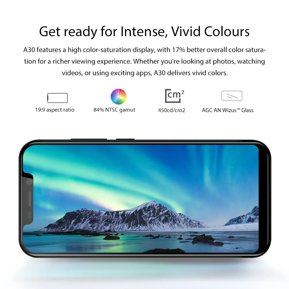  Blackview A30 Phone 2GB 16GB Android 8.1 Cell Phone QHD 5.5'' 18:9 Full Screen 1132*540 2500 MAh 8M