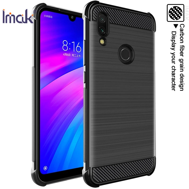 IMAK For Xiaomi Redmi 7 Case Cover Soft TPU Silicone Airbag Corner Shockproof Redmi7 Protective Shield |