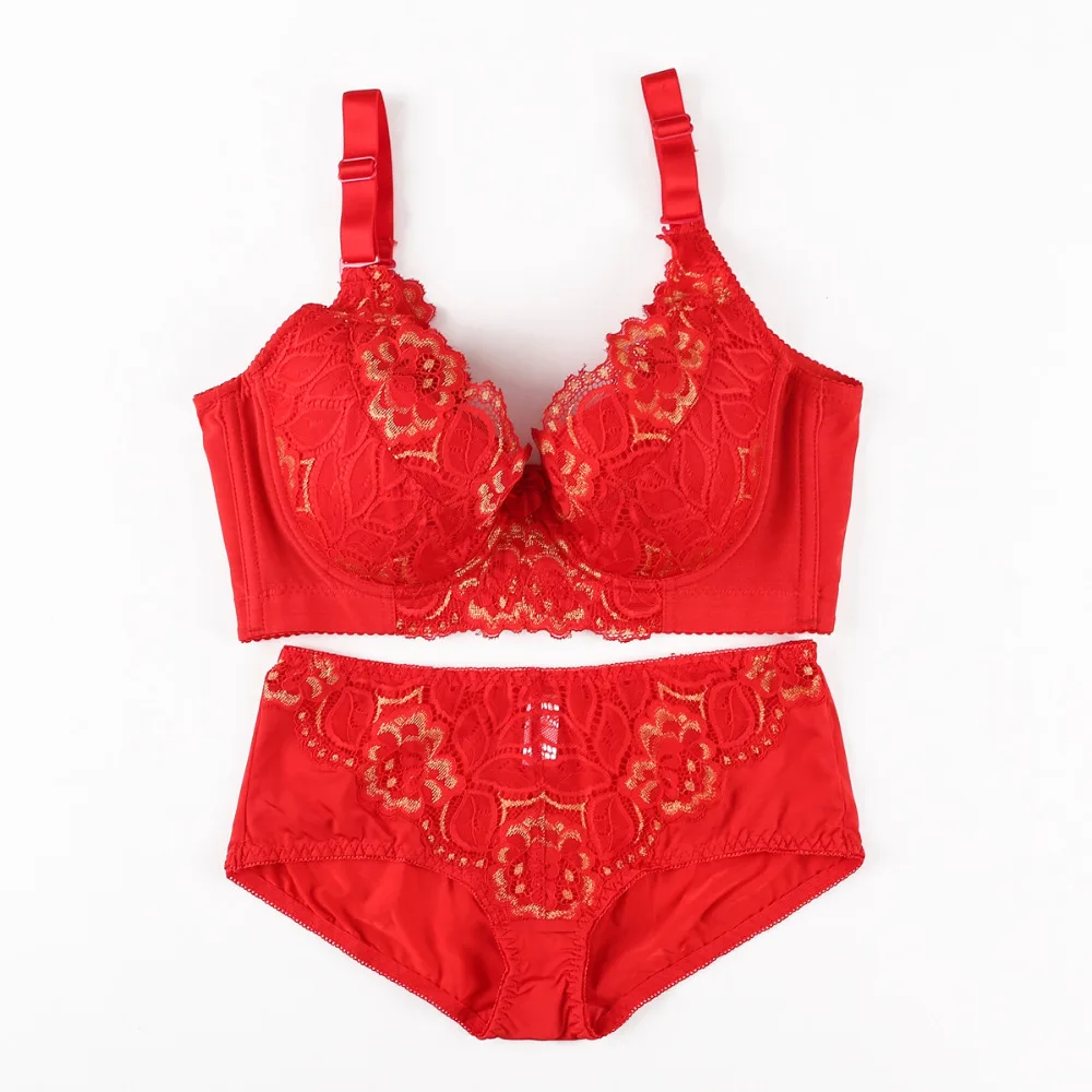 red bra and pant set