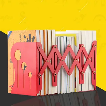 

CDZOFFICE reative Bookends telescopic retro Bookends student stationery wood 4 layers bookend frame