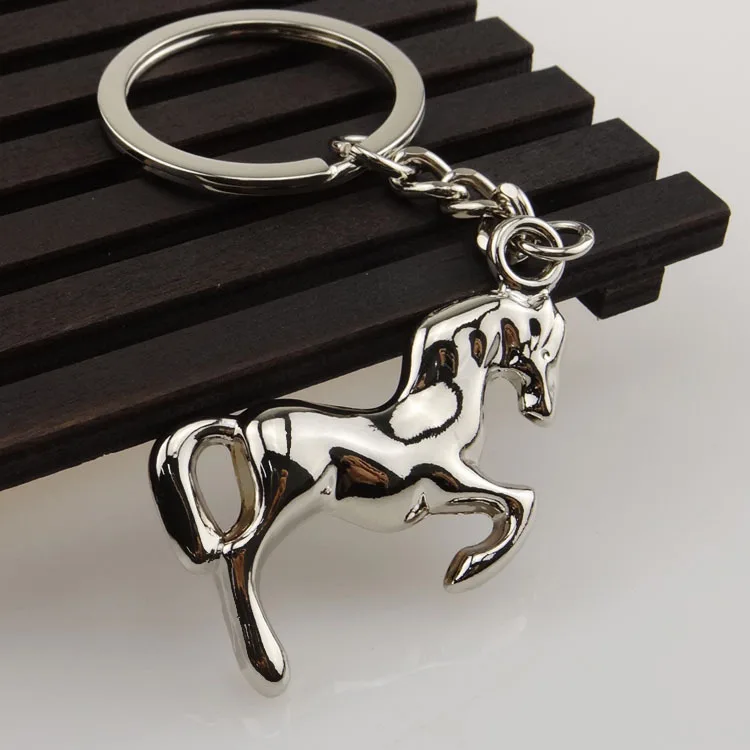 Free shipping 50pcs/lot wholesale zinc alloy zinc alloy horse Keychain