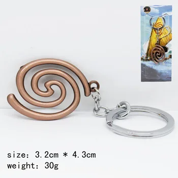 

Heart of Te Fiti Hot Moana Cosplay Keychain Sailing Double Twist Pendant Handcrafted Keychain Anime Cosplay Halloween Accessory