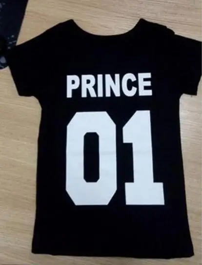 Г. летние одинаковые комплекты для семьи футболка с короткими рукавами семейная одежда для мамы и дочки одежда для папы и сына, для маленьких детей, King queen - Цвет: Black Prince 01