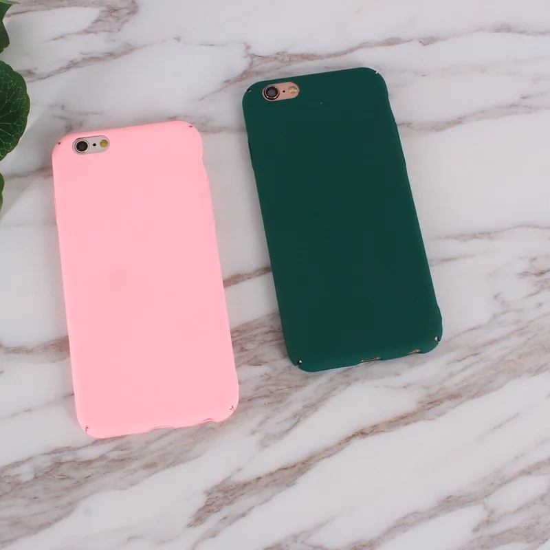 Colorful Solid Candy Colors Case For Apple iPhone 7 Plus 5 5S Se 6 6S 7 Cases Hard 01